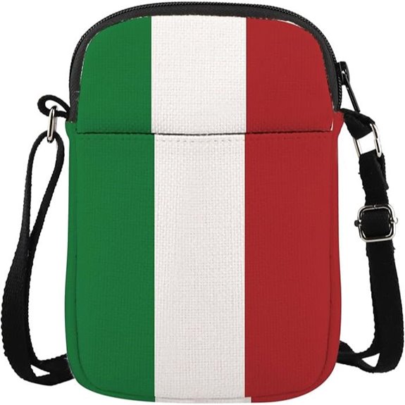 Italian Flag Crossbody Bag Italy Souvenir Gift