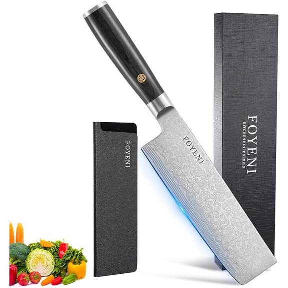 Nakiri Knife 6.5 Inch Japanese Chef Kitchen Knife