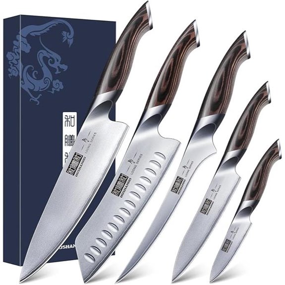 HOSHANHO 5-Piece Japanese Kitchen Knife Set