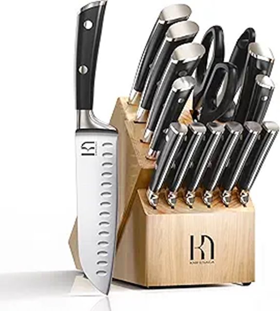 Japanese 15-Piece Ultra Sharp Kitchen Knife Set