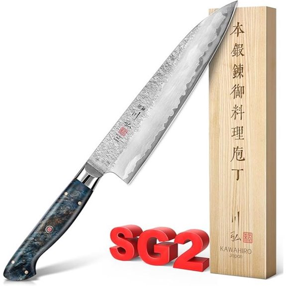 KAWAHIRO Japanese Chef Knife SG2 Steel 8.27