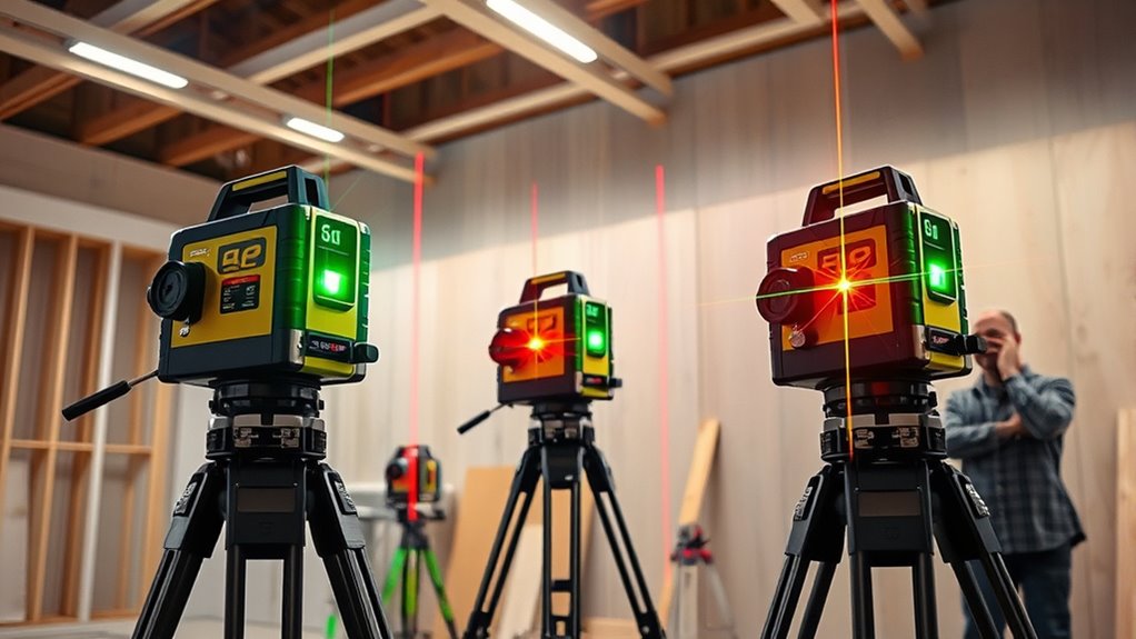 key laser level features