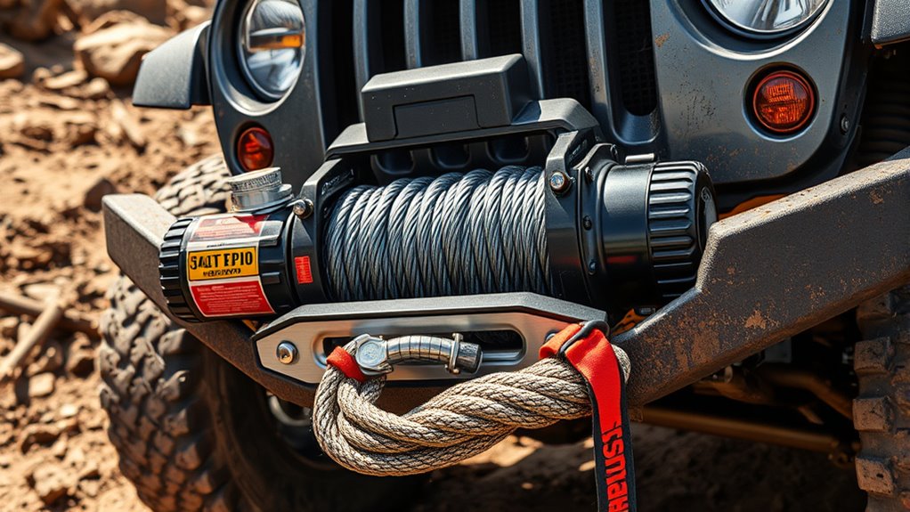 key off road winch features