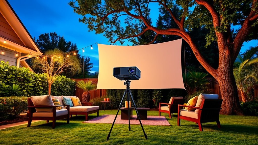 key outdoor projector features
