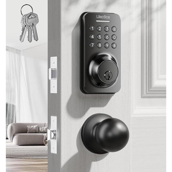 Smart Keyless Deadbolt Set with Auto-Lock and Codes
