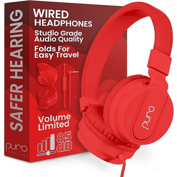 PuroSound Kids Wired Headphones with Microphone