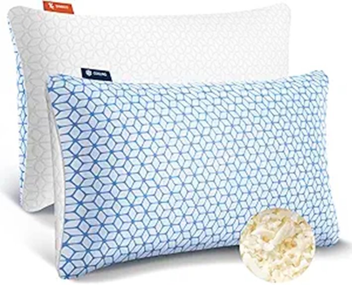 Shredded Memory Foam Pillows King Set of 2