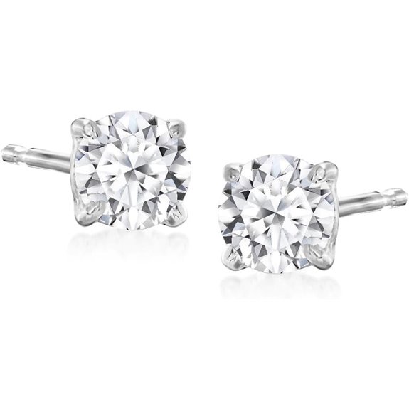 Ross-Simons 0.50 ct. Lab-Grown Diamond Silver Earrings