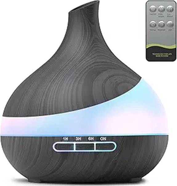 500ML Essential Oil Diffuser with Remote and LED Night Light