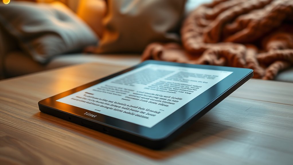 large screen e reader considerations