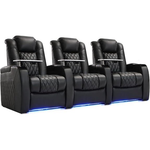 Weilianda Leather Recliner Sofa with Massage & USB