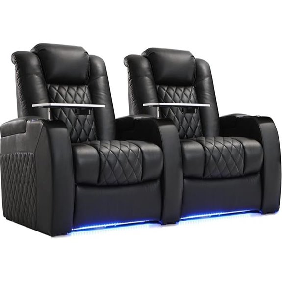 Weilianda Leather Zero Gravity Recliner Sofa (Pair)