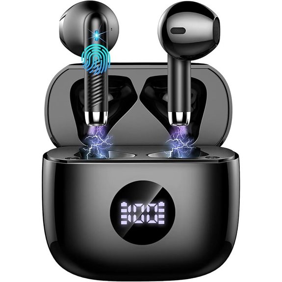 Wireless Earbuds with LED Display and Noise Cancelling