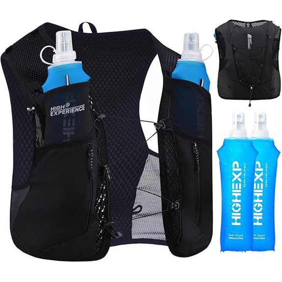 Lightweight 4L Running Hydration Backpack with Flasks