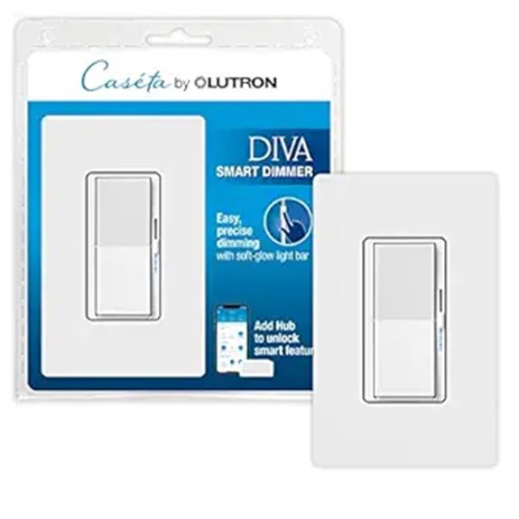 Lutron Diva Smart Dimmer Switch with Wallplate