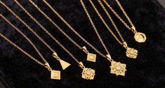 luxury gold necklace selection