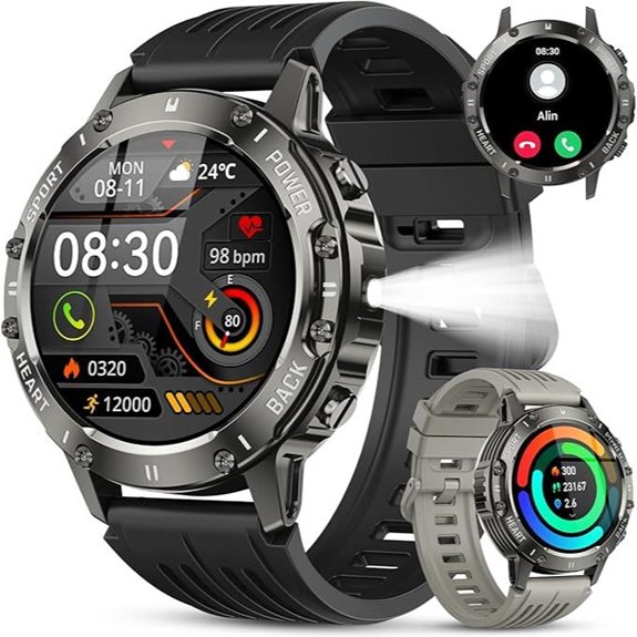 Men's Smartwatch with Fitness & Heart Rate Monitor