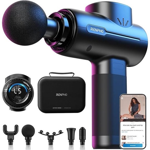 RENPHO Massage Gun for Back Neck and Muscle Relief