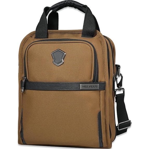 WELKINLAND 14-Pocket Travel Messenger Bag for Men