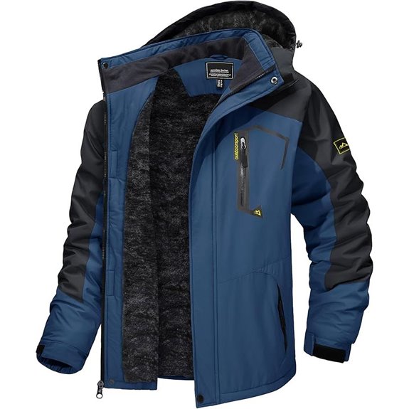 TACVASEN Men's Winter Ski Jacket with Hood