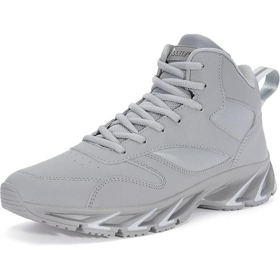 Joomra Men's Stylish Sneakers High Top Athletic-Inspired Shoes