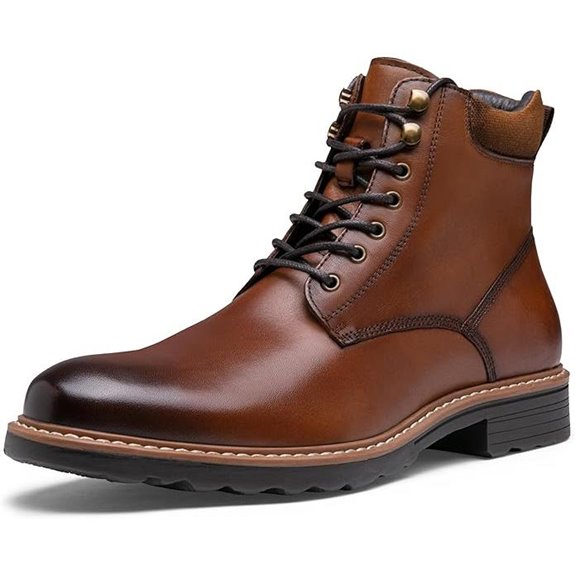 Jousen Mens Leather Chukka Dress Boots