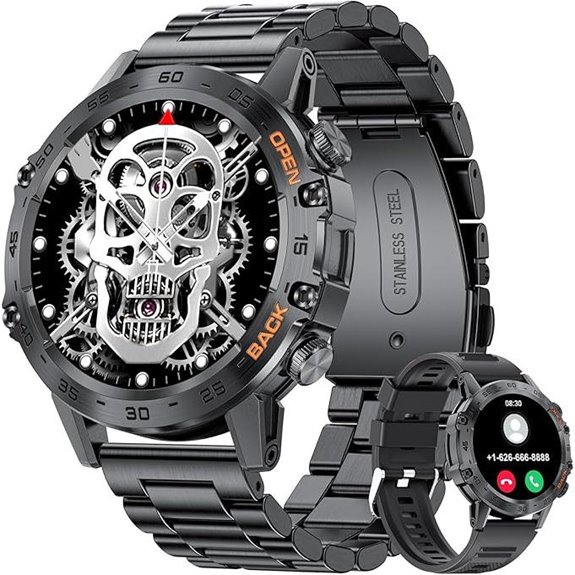 SUNKTA Military Smartwatch for Men with Health Features