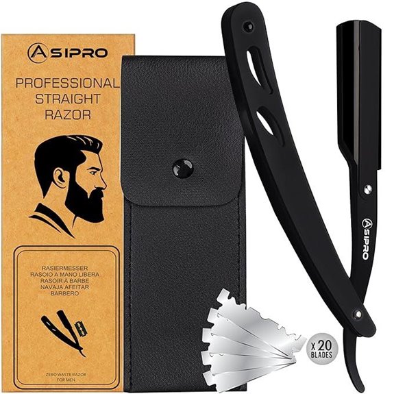 Men’s Straight Razor with Blade & Case