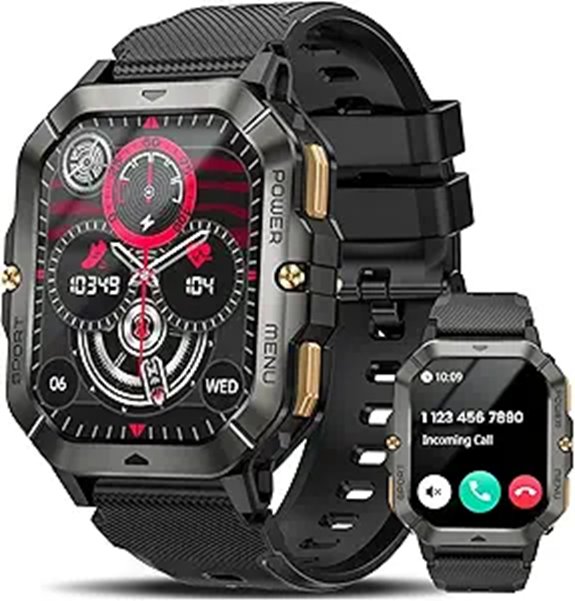 Military Smart Watch for Men with Fitness Tracking