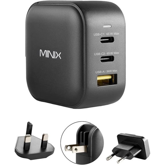 MINIX 66W Turbo GaN Charger with USB Ports