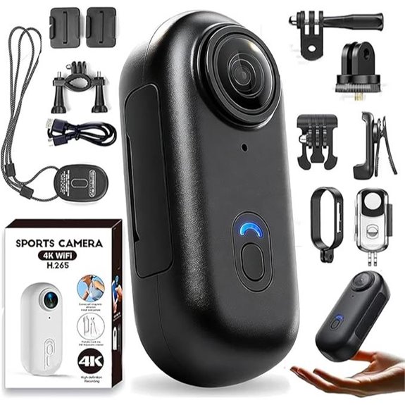 Motorcycle 4K Action Camera with Waterproof & 360 View