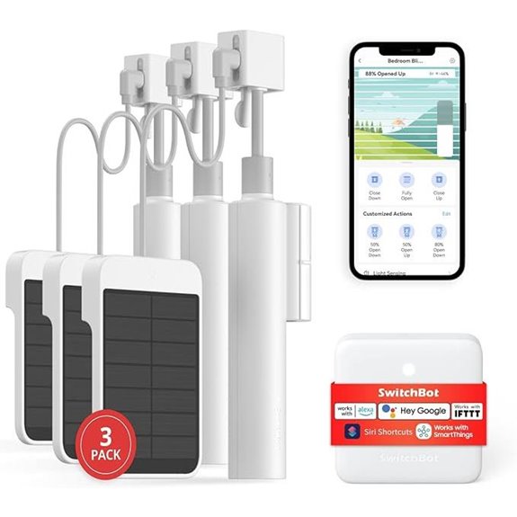 SwitchBot Motorized Blinds Kit (3 Pack) with Remote