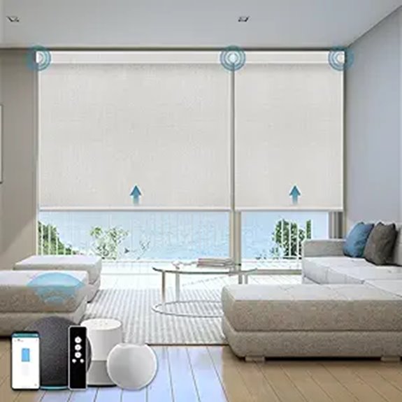 Motorized Blackout Smart Window Blinds with Remote Control