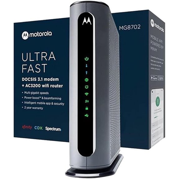 Motorola MG8702 Cable Modem & Wi-Fi Router Combo