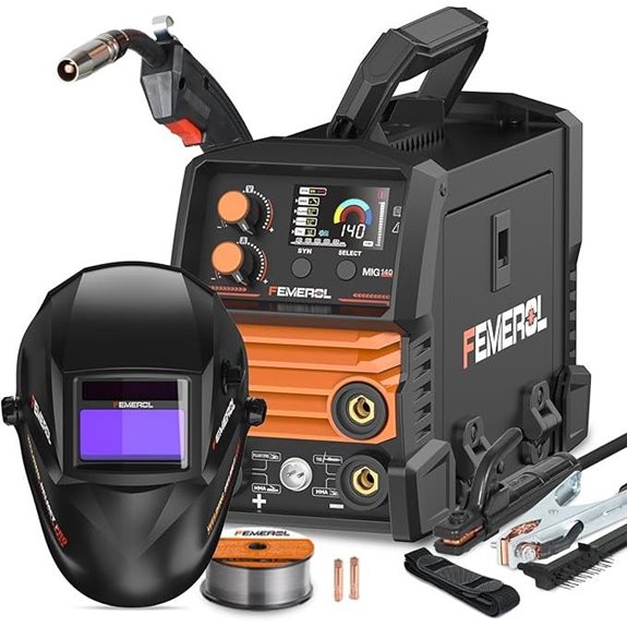 140A 3-in-1 MIG Welder with TIG and Stick