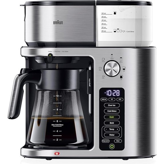 Braun MultiServe 10-Cup Coffee Maker with Multi-Serve