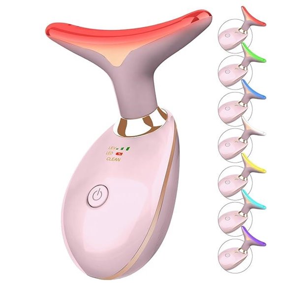 7-Color Face and Neck Light Therapy Massager