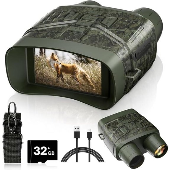 Night Vision Binoculars with 4K Video and 32GB TF Card