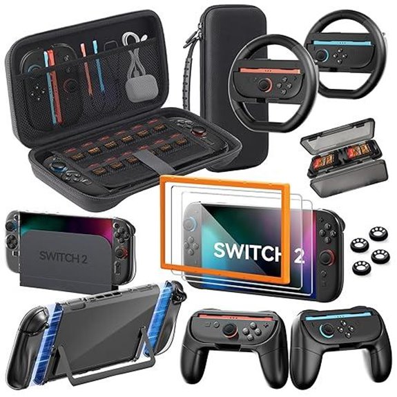 Nintendo Switch 2 Accessories Bundle (16-in-1 Game Kit)