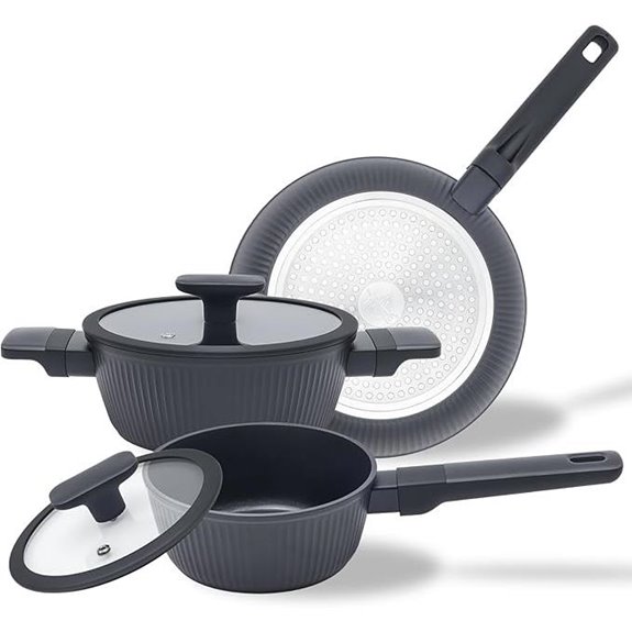 Nonstick 5-Piece Cookware Set PFOA/PTFE Free