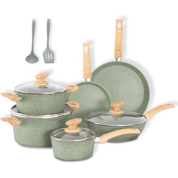 DishDelight 12-Piece Nonstick Induction Cookware Set