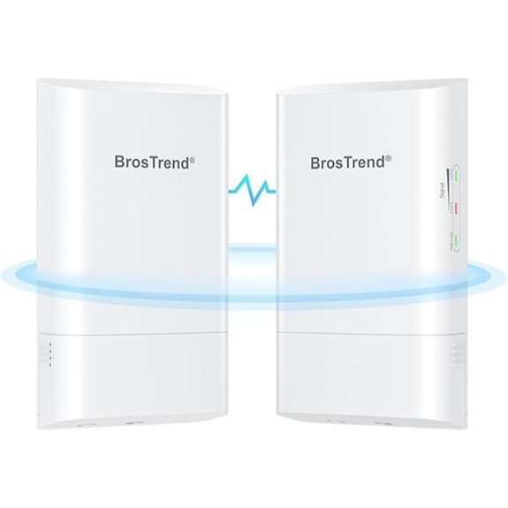 BrosTrend 5GHz 867Mbps Outdoor WiFi Bridge (1KM)