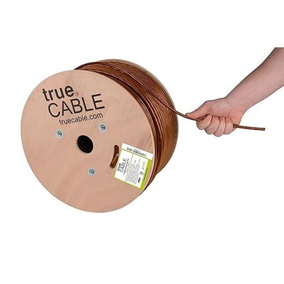 TRUE CABLE Cat6A Outdoor Ethernet Cable 1000ft