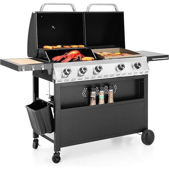 Captiva Gas Griddle & Grill Combo for Outdoors