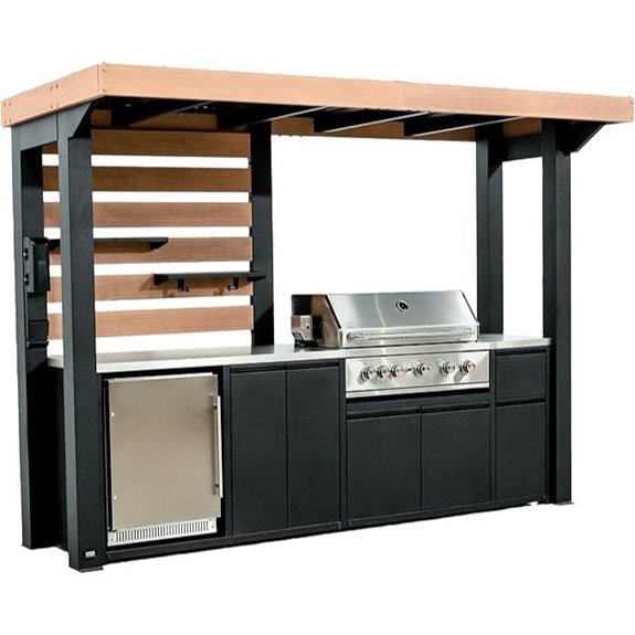 Backyard Discovery Fusion Outdoor Kitchen with Grill and Refrigerator
