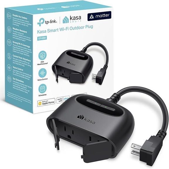 Kasa Smart Outdoor Plug with Apple HomeKit Compatibility