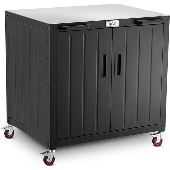 Outdoor Grill Station with Storage and Stainless Steel Top