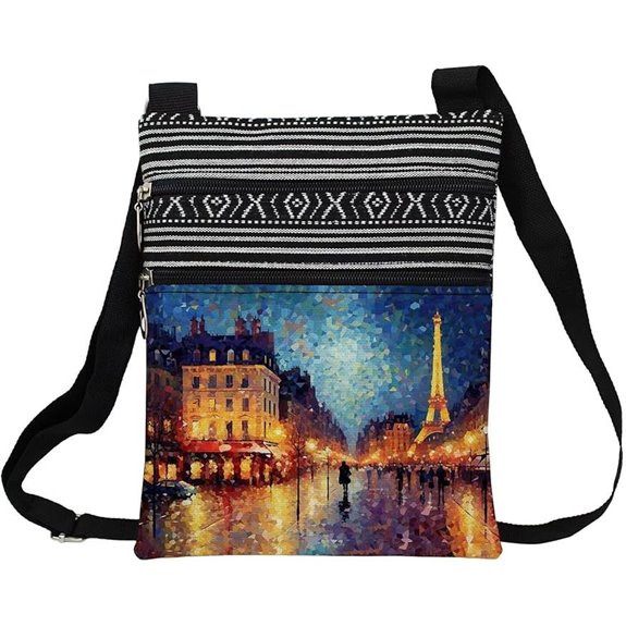 Eiffel Tower Crossbody Bag for Women