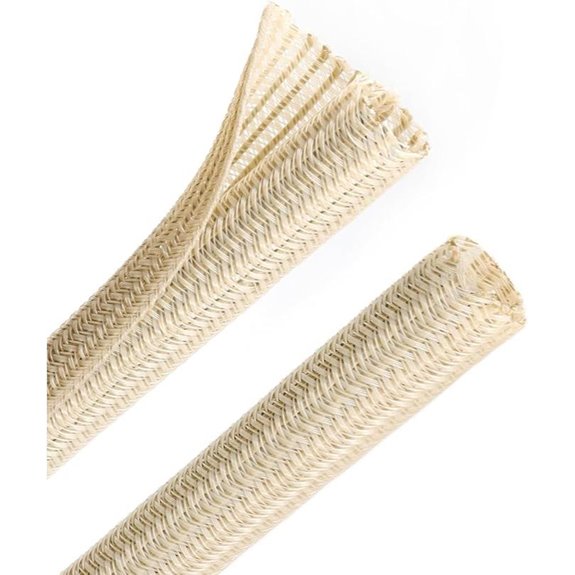 Pet Braided Cable Sleeve Wrap 10ft Wood Color