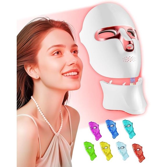 FOLOKE LED Face & Neck Therapy Mask Pink